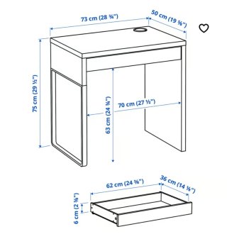 Escritorio MICKE IKEA Blanco