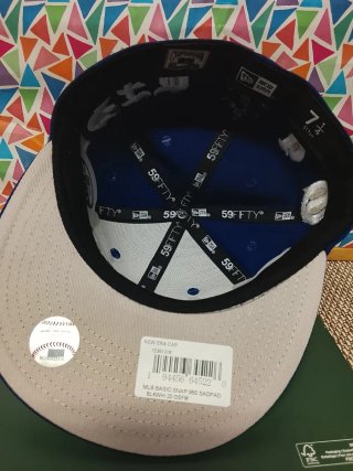 Gorra New Era 59Fifty Azul y Blanca Talla 7.1/4