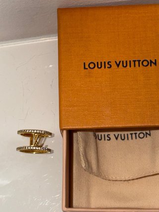Anillo Louis Vuitton Dorado Doble Aro