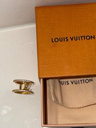 Anillo Louis Vuitton Dorado Doble Aro