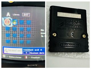 Memory Card Gamecube 251 Bloques Nintendo