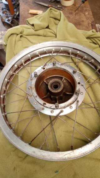 Rueda moto Bultaco