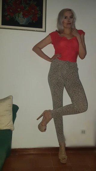 Pantaloni leggings fantasia maculata