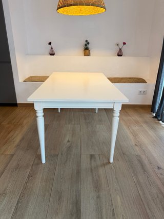 Mesa extensible IKEA ROSENTORP blanca