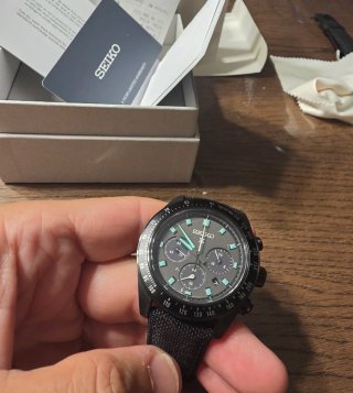 SEIKO Speedtimer Negro Solar