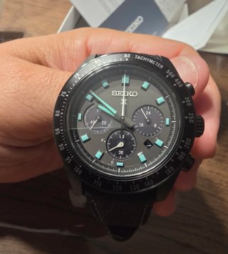 SEIKO Speedtimer Negro Solar