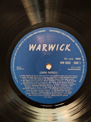 Lemon Popsicle Original Sound Track Album LP