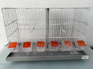 Gabbia doppia per uccelli