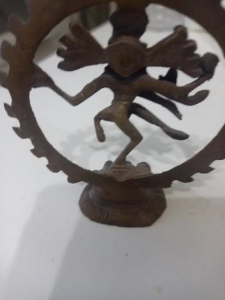Figura Antigua Nataraja Bailando Bronce