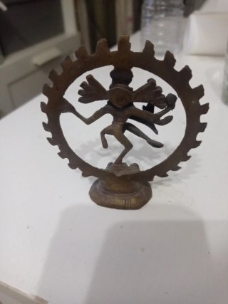 Figura Antigua Nataraja Bailando Bronce