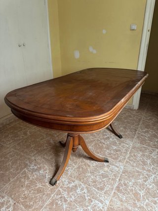 Mesa de madera maciza para sala de reuniones