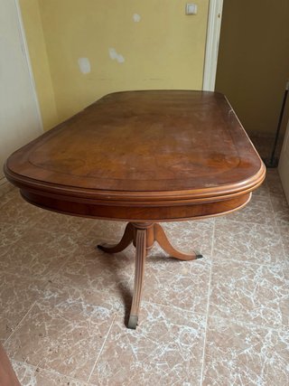 Mesa de madera maciza para sala de reuniones