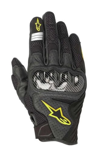Guanti da moto Alpinestars neri e verdi