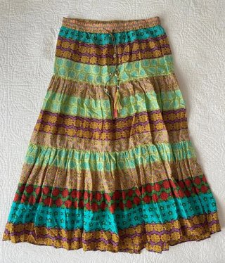 Falda larga boho Zara multicolor