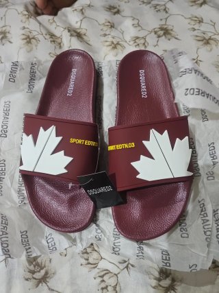 Ciabatte Dsquared2 Uomo Rosse/Bianche Tg.42