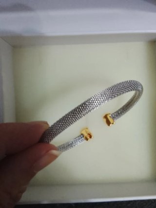 Pulsera Tous Oso Dorado y Plata