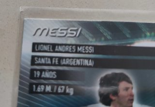 Mega Estrellas Panini 386 Messi 2006/07