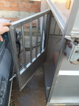 Remolque 2 ejes acero inoxidable