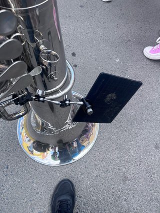 Atril, soporte Tuba/Bombardón para Ebook/Móvil