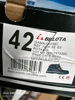 Stivali di Sicurezza Bellota in Pelle Taglia 42