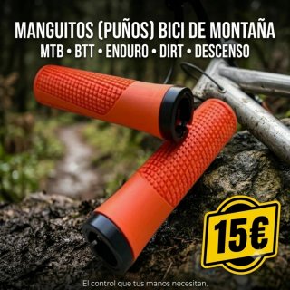 Puños Bici Naranja MTB