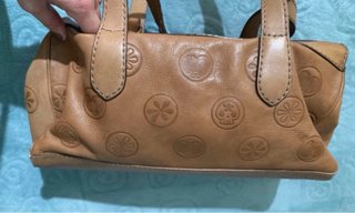 Borsa Fornarina Pelle Vintage Beige/Marrone