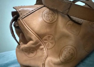 Borsa Fornarina Pelle Vintage Beige/Marrone