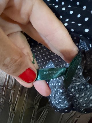 Blusa Ralph Lauren pois nero e bianco