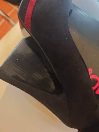 Zapatos de tacón negros con plataforma
