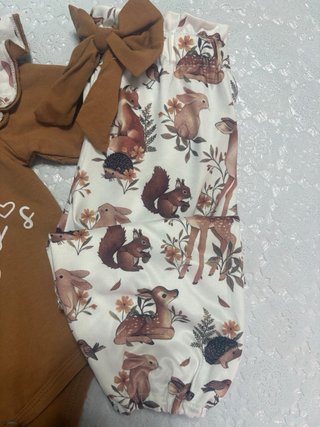 Conjunto bebé niña 9-12 meses bosque