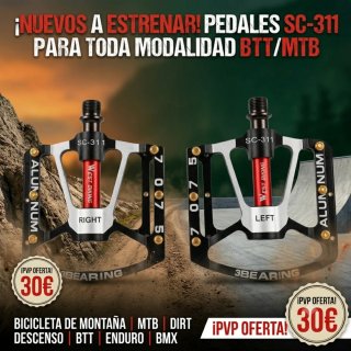 Pedales MTB SC-311 Aluminio Nuevos