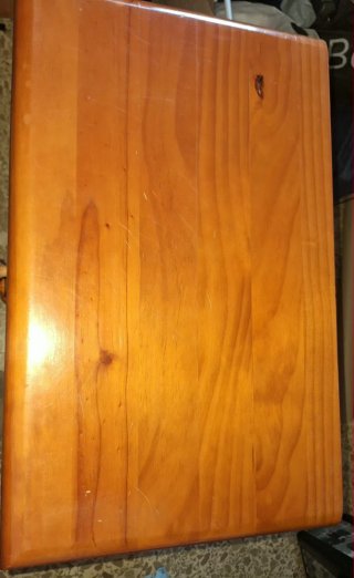 Mesita de noche de madera de Pino
