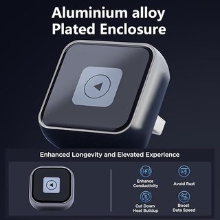 Aieloar CarPlay Inalámbrico Conector USB de 90°