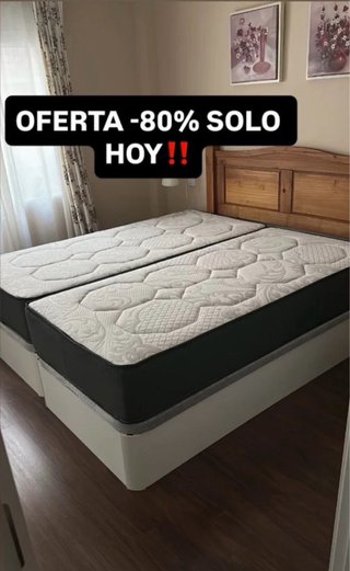 Pack Canapé + Colchón Madera