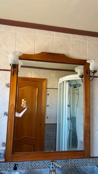 Mueble de baño rústico clásico