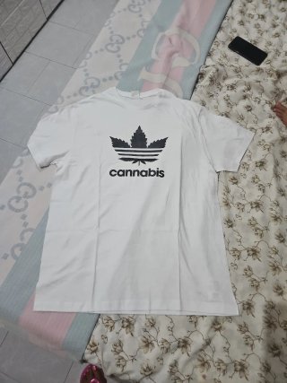 T-shirt Adidas Uomo XL Cannabis Leaf