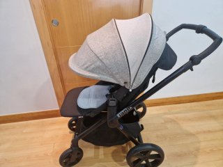 Silla de paseo y capazo Jane gris