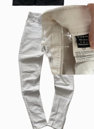 Pantalones pitillo blancos SHEIN Talla S
