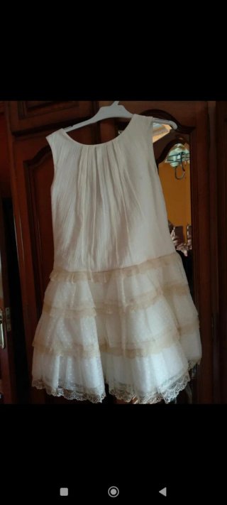 Vestido de ceremonia niña blanco 10 años