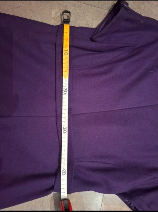 Vestido recto alta costura morado