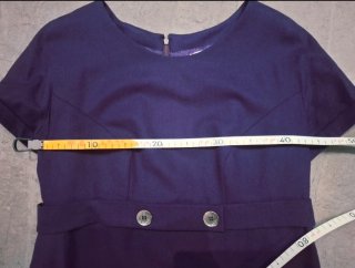 Vestido recto alta costura morado