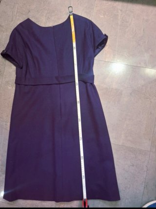 Vestido recto alta costura morado