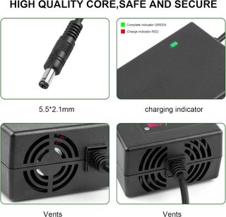 Cargador 54.6V 2A DC5.5X2.1mm PATINETE Ebike