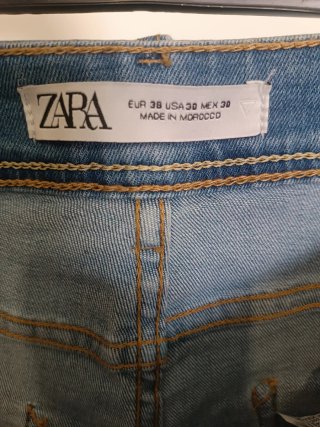 Pantalón vaquero zara azul