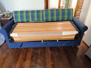 Divano letto tessuto fantasia