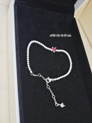 Pulsera Pandora circonita rosa plata