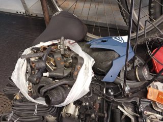 Lote de piezas y repuestos para bicicleta