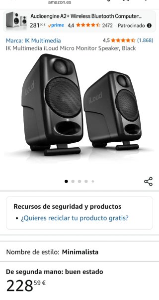 Altavoces iLoud Micro Monitor IK Multimedia