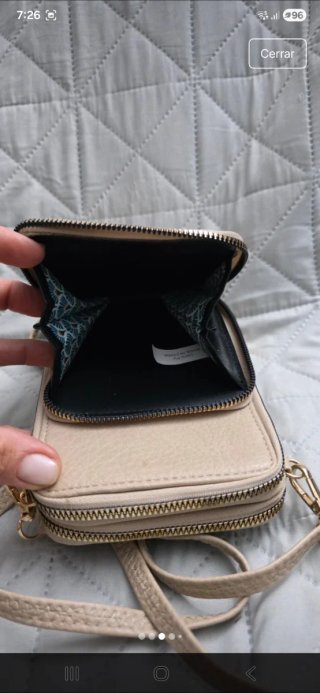 Bolso tipo Bandolera Michael K. Beige Mujer