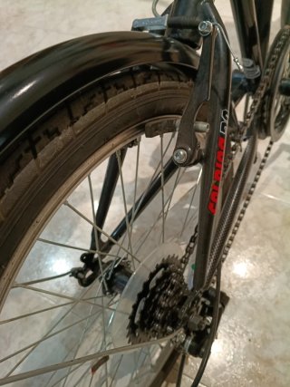 Bicicleta Plegable Negra